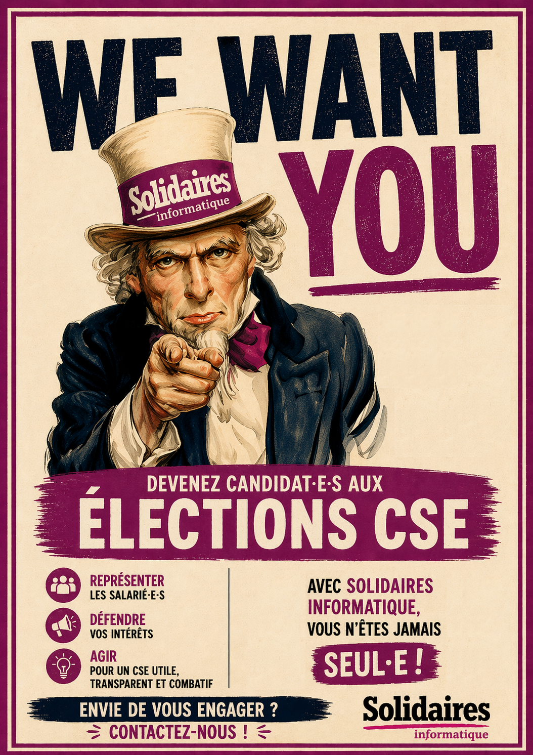 image du flyer Deviens candidat·e aux élections CSE